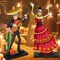 2 PCS Day of the Dead Centerpieces, Wooden Dancing Couple Sugar Skull Signs Decor Day of the Dead Table Decor